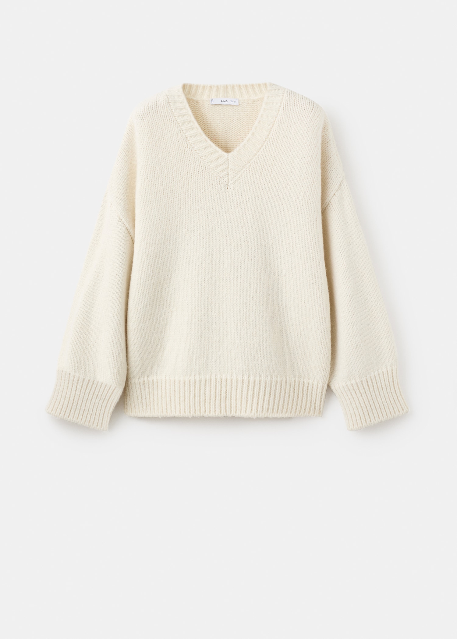 MANGO V-Neck Wool Sweater