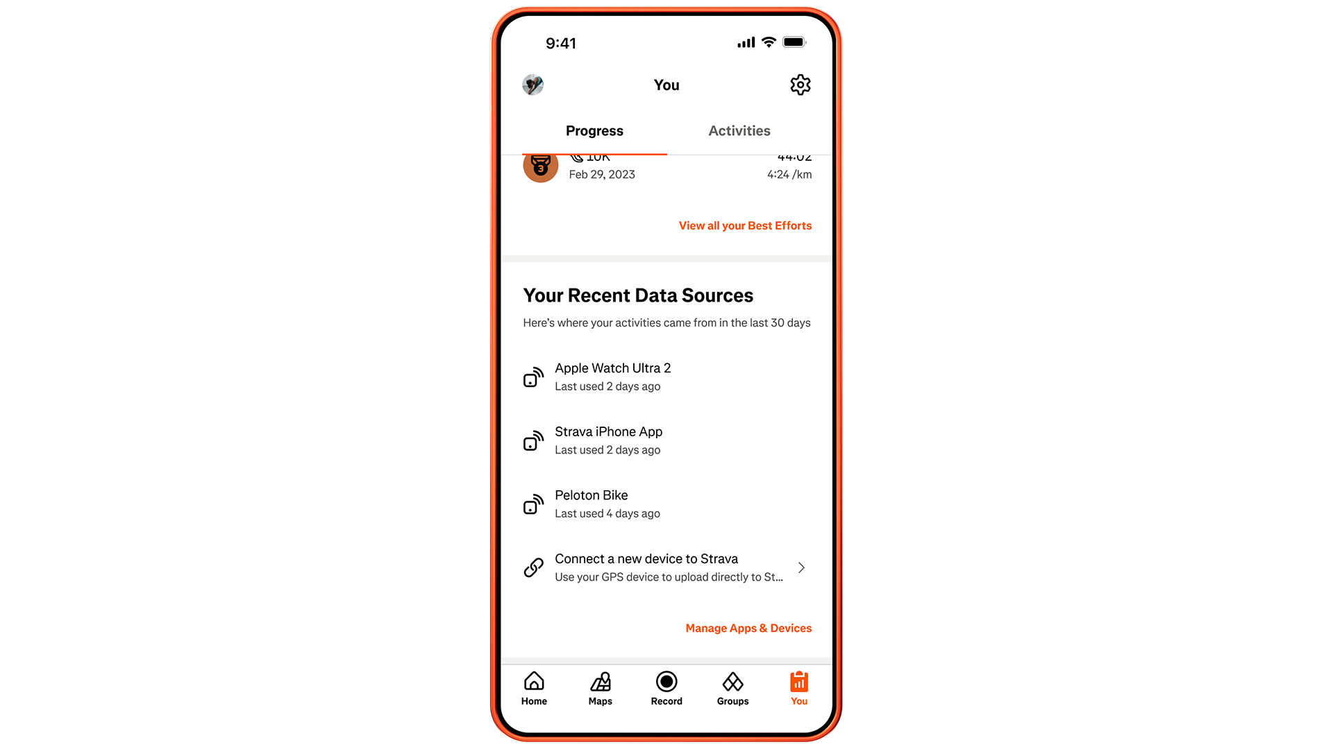 Strava Attribution Changes screenshot