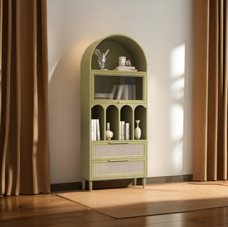 Arched bookcase.