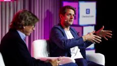 Klarna CEO Sebastian Siemiatkowski speaking onstage at SXSW London 2025.