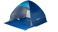 Amazon Basics Pop-up Tent in dark and light blue