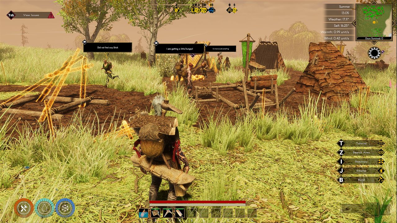 Viking surveys workers ina field in Aska