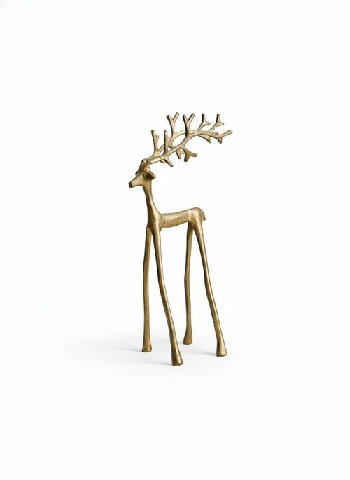 Malva Christmas Ornament Gold Deer