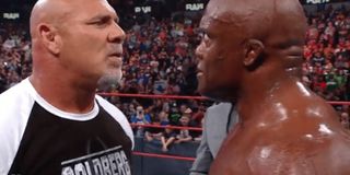 Goldberg and Bobby Lashley on Raw