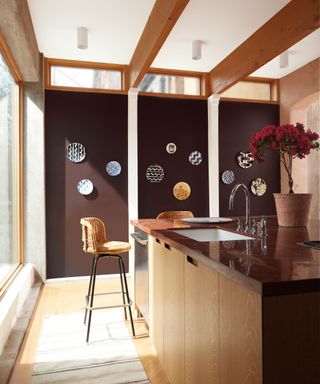 Brown Kitchen with various brown tones