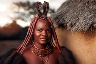 Photograph titled ’Himba Woman 2’, Namibia, 2018. Photographed by Sean Tucker
