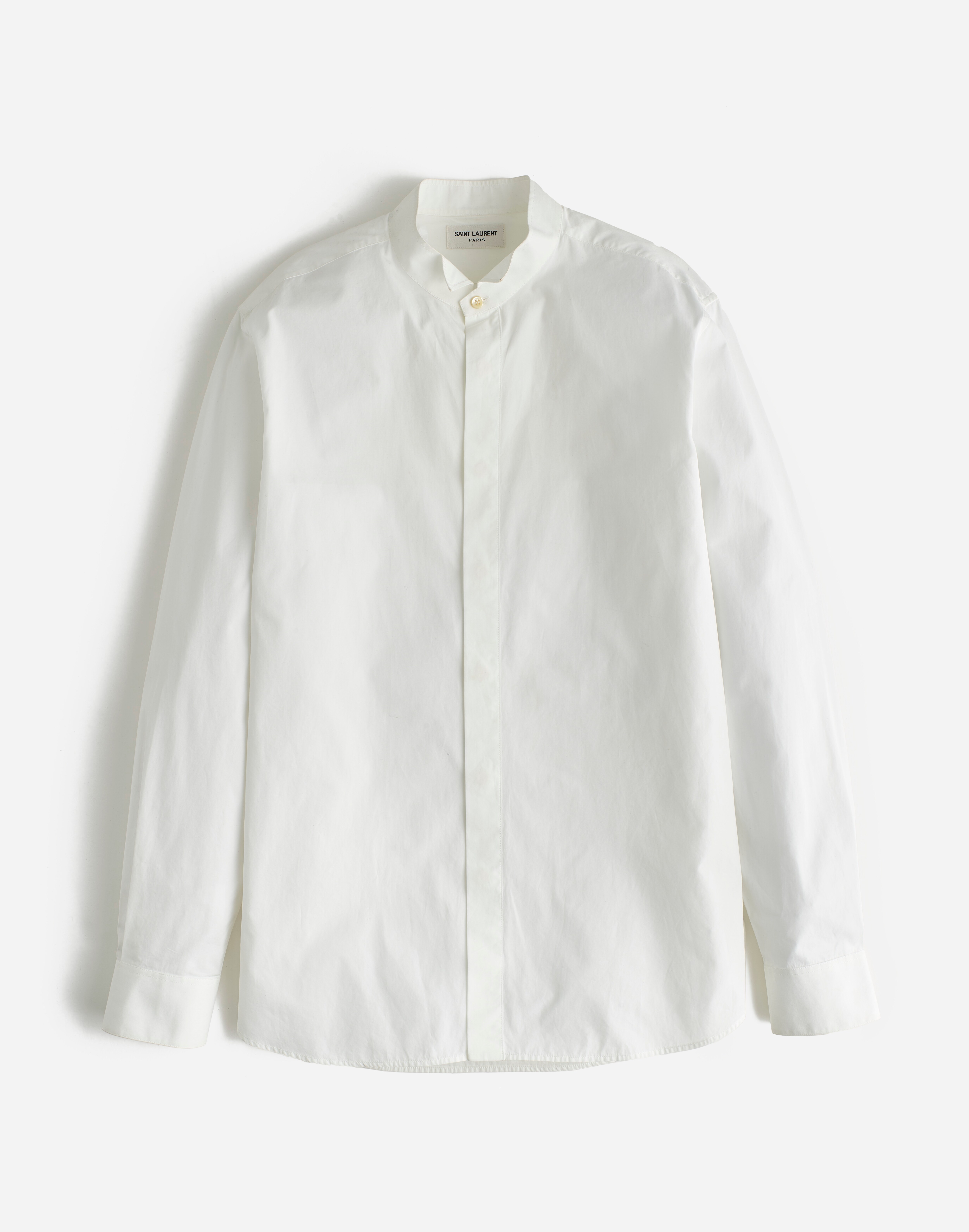 Madewell x Reluxe Fashion, Saint Laurent 2018 Worn Cotton Shirt with Wingtip Collar