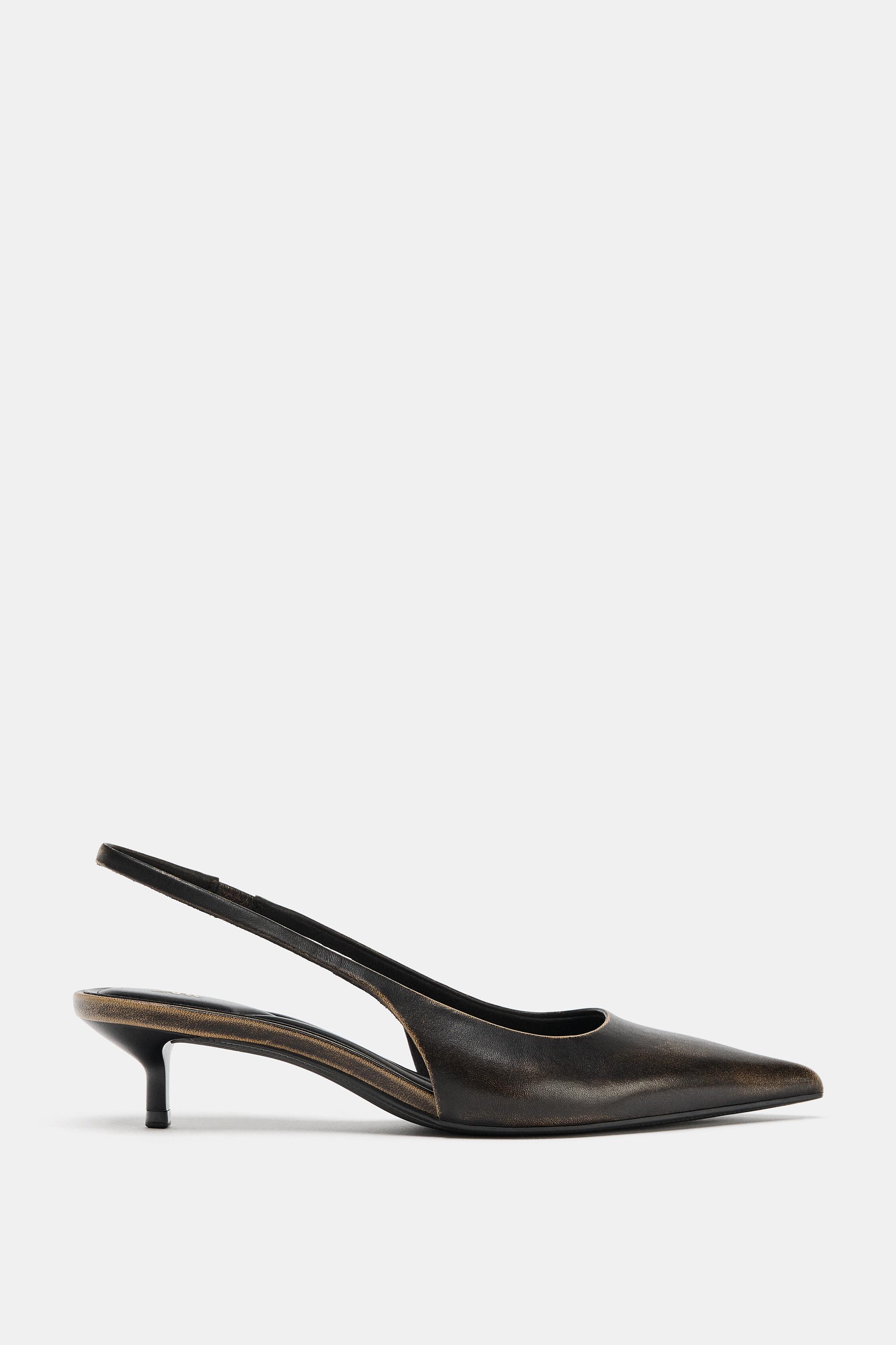 Leather Slingbacks