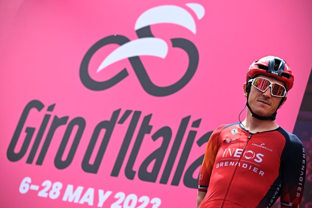 Geraint Thomas (Ineos Grenadiers) at the start of stage 6 of the Giro d&#039;Italia in Naples