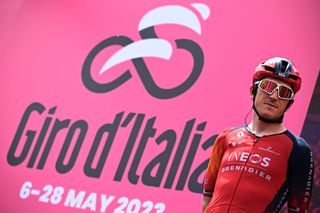 Geraint Thomas (Ineos Grenadiers) at the start of stage 6 of the Giro d'Italia in Naples