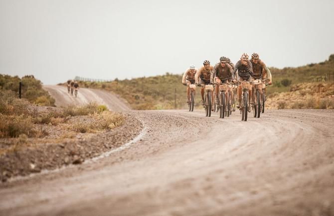 Riders during stage 2