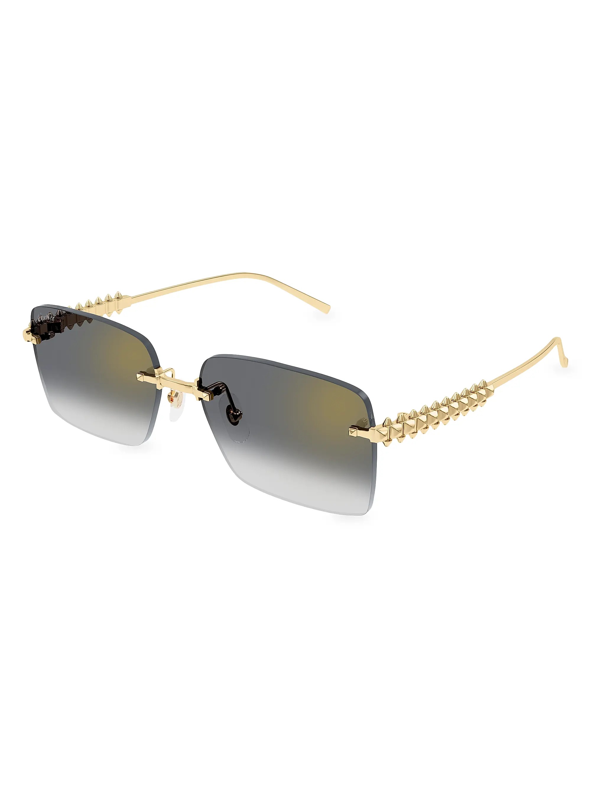 Cartier, Clash De Cartier 58MM Rectangular Sunglasses