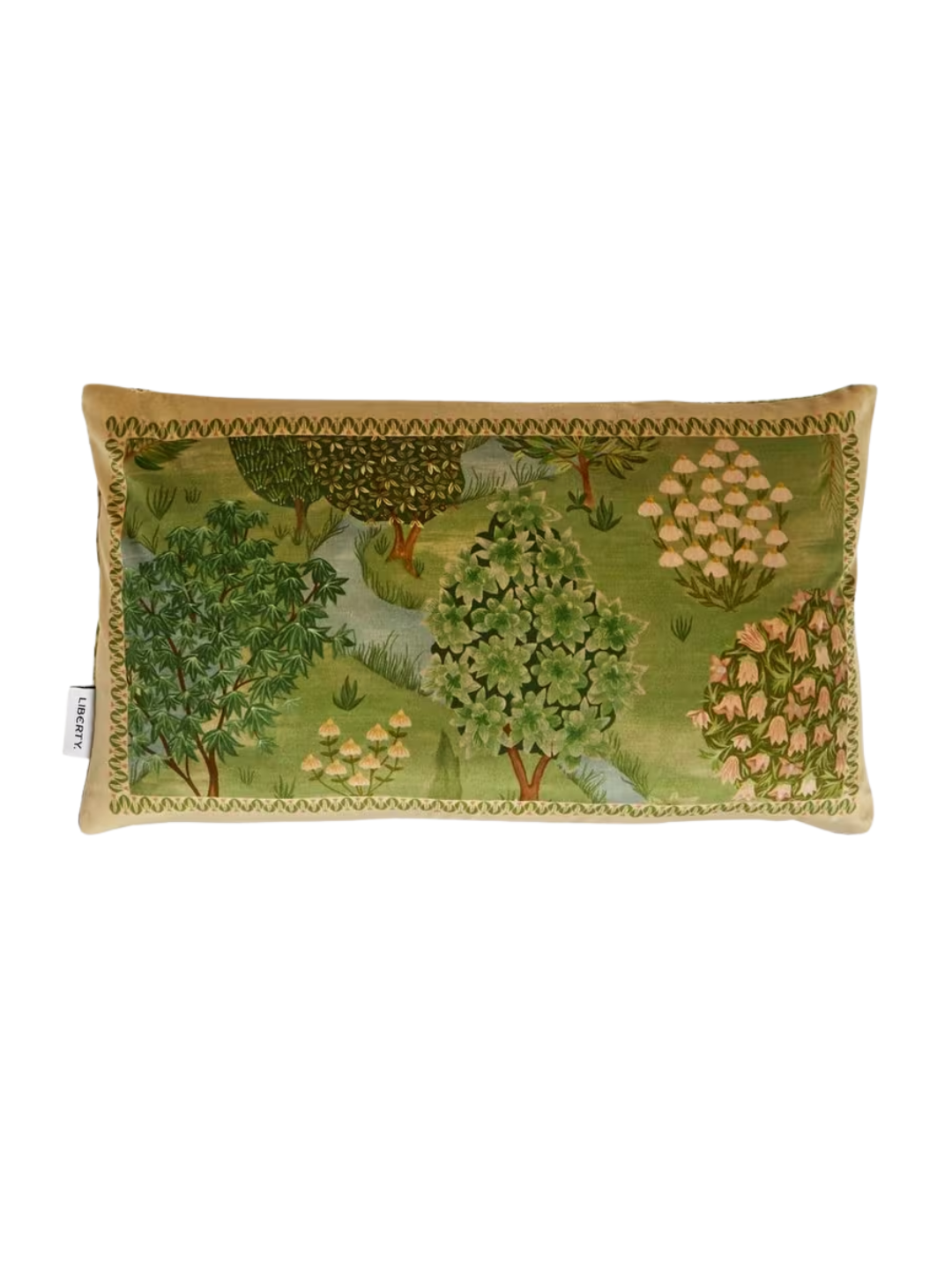 a decorative green pillow