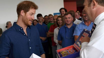 Prince Harry visited Haribo factory