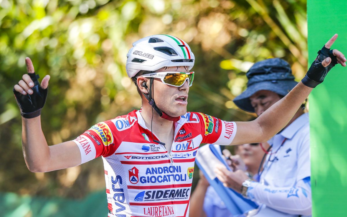 Fausto Masnada victorious at the Tour of Hainan.