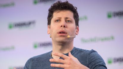 Sam Altman, co-founder and CEO of OpenAI Inc., speaks during TechCrunch Disrupt 2019 in San Francisco