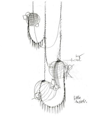 Sketch of Lindsey Alderman's lighting design