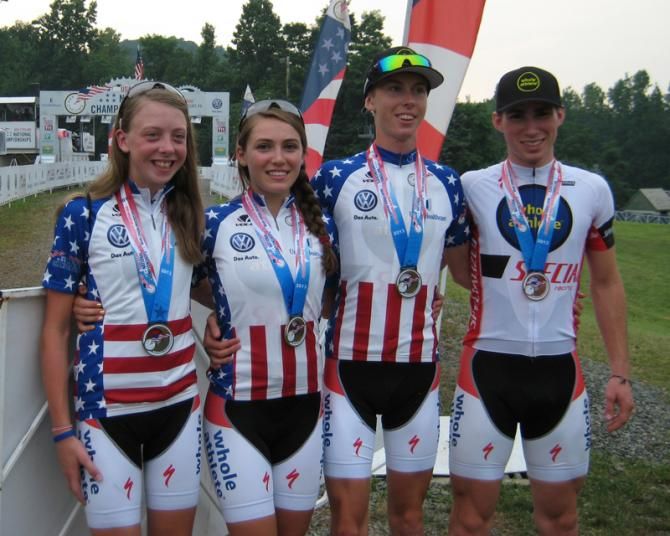 Haley Batten, Kate Courtney, Lucas Newcomb and Sean Bennett