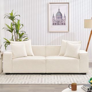 Makassar Square Armrest Cloud Couch Sofa