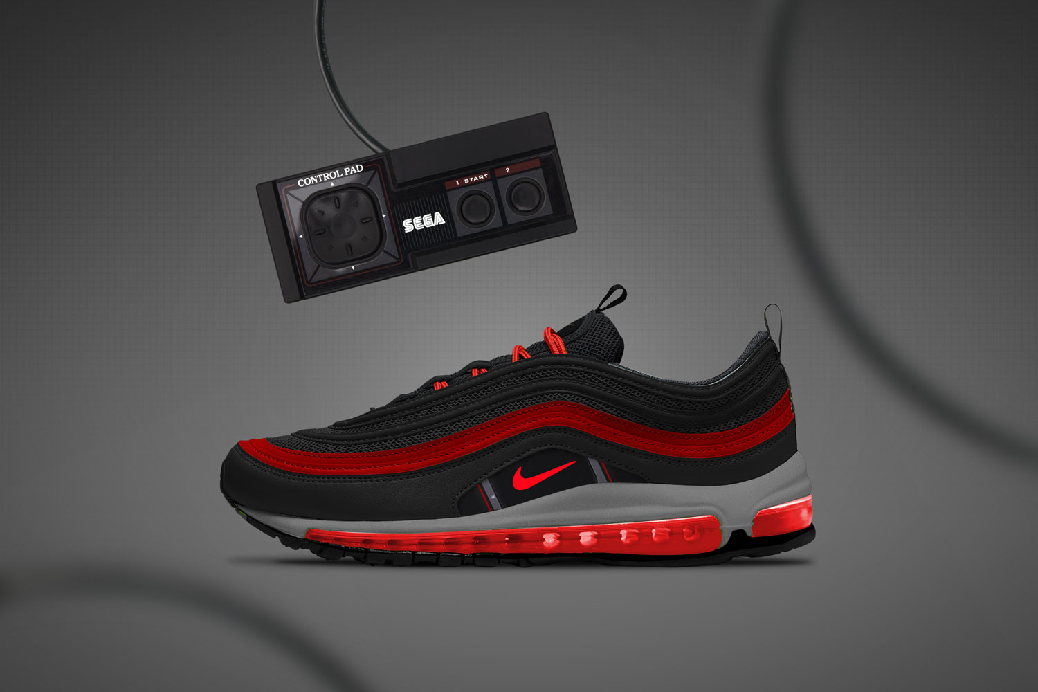 Concept shoe design inspired by the SEGA Mega System