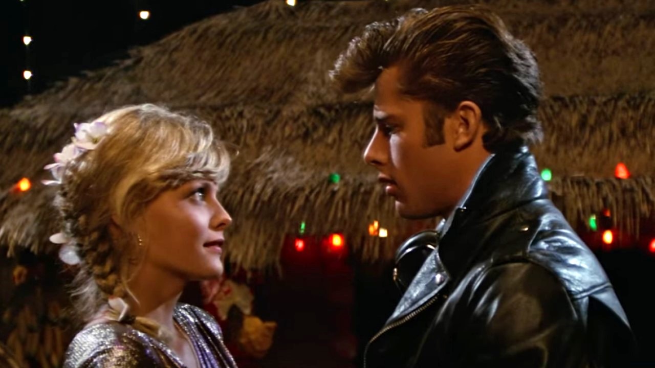 Michelle Pfeiffer and Maxwell Caulfield in Grease 2.