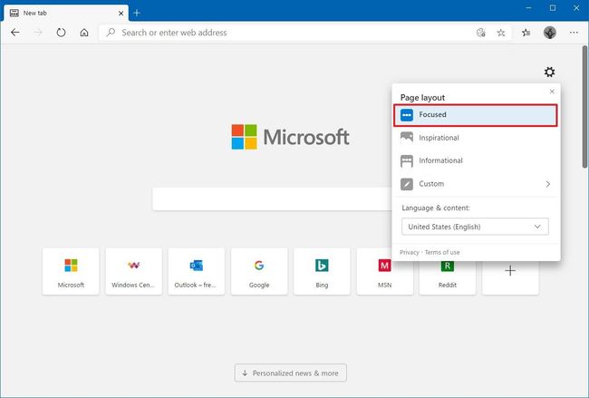 How to customize new tab page on the new Microsoft Edge | Windows Central