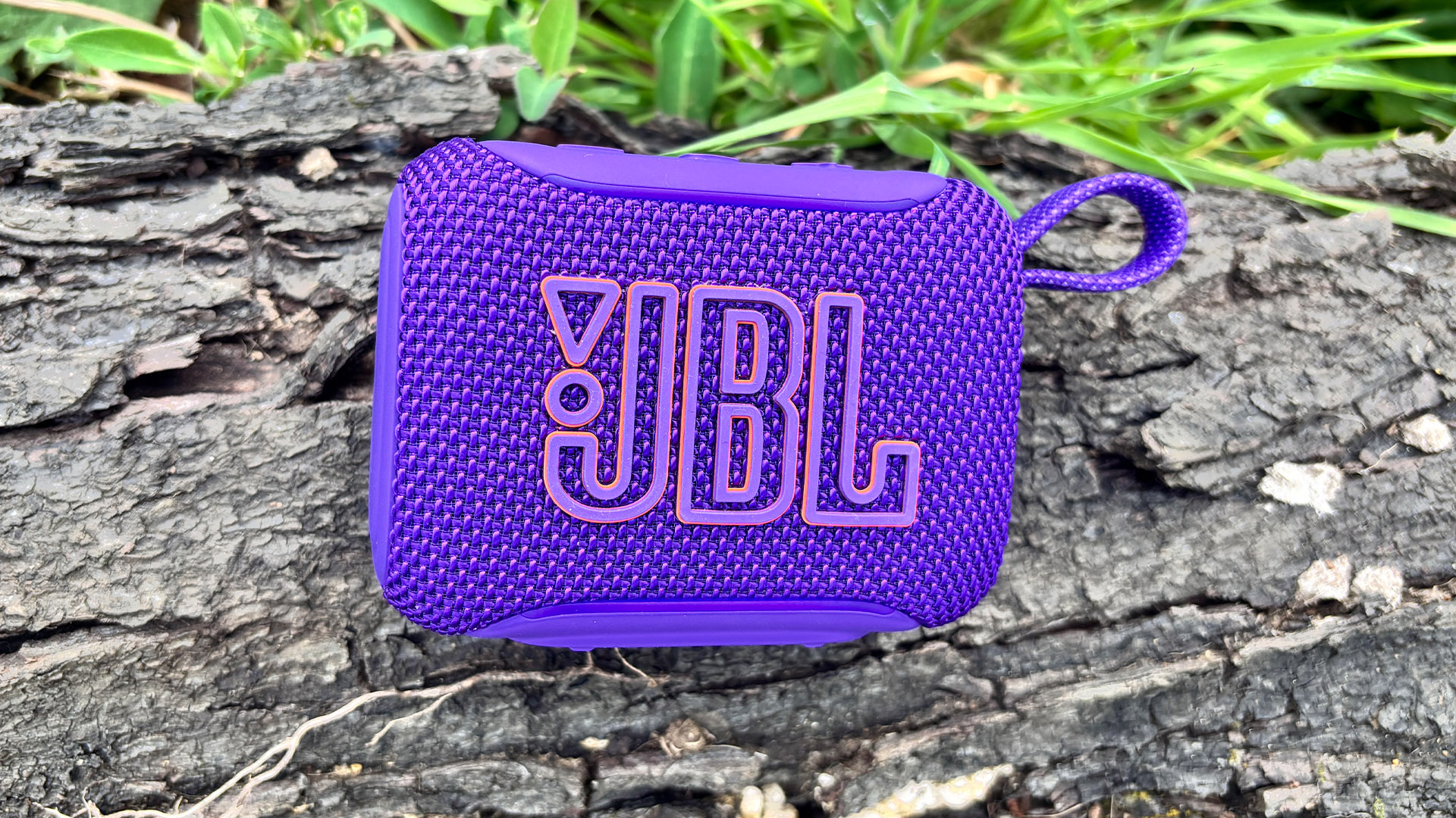 JBL Go 5 speaker in purple finish