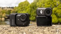 The Insta360 Go Ultra and DJI Osmo Nano next to each other