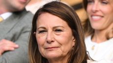 Carole Middleton attends day four of the Wimbledon Tennis Championships at the All England Lawn Tennis and Croquet Club on July 04, 2024