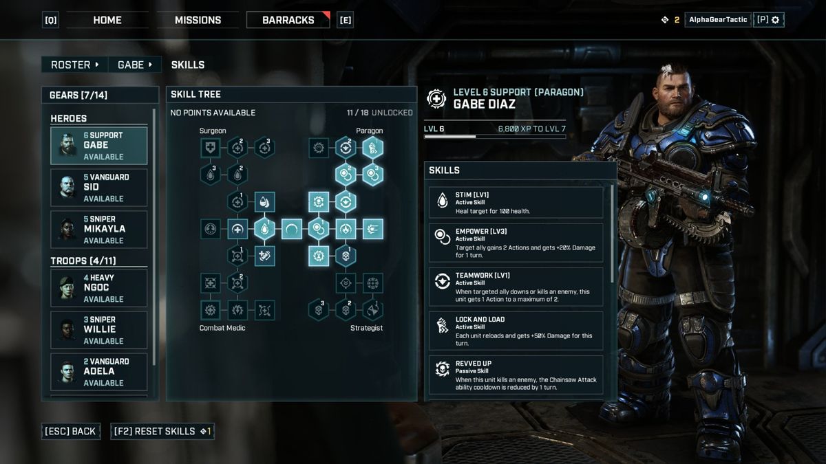 All the classes in Gears Tactics, and everything we know so far about