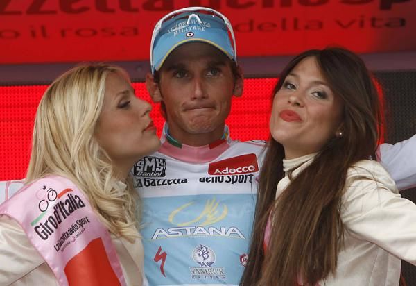 Roman Kreuziger (Astana) on the podium