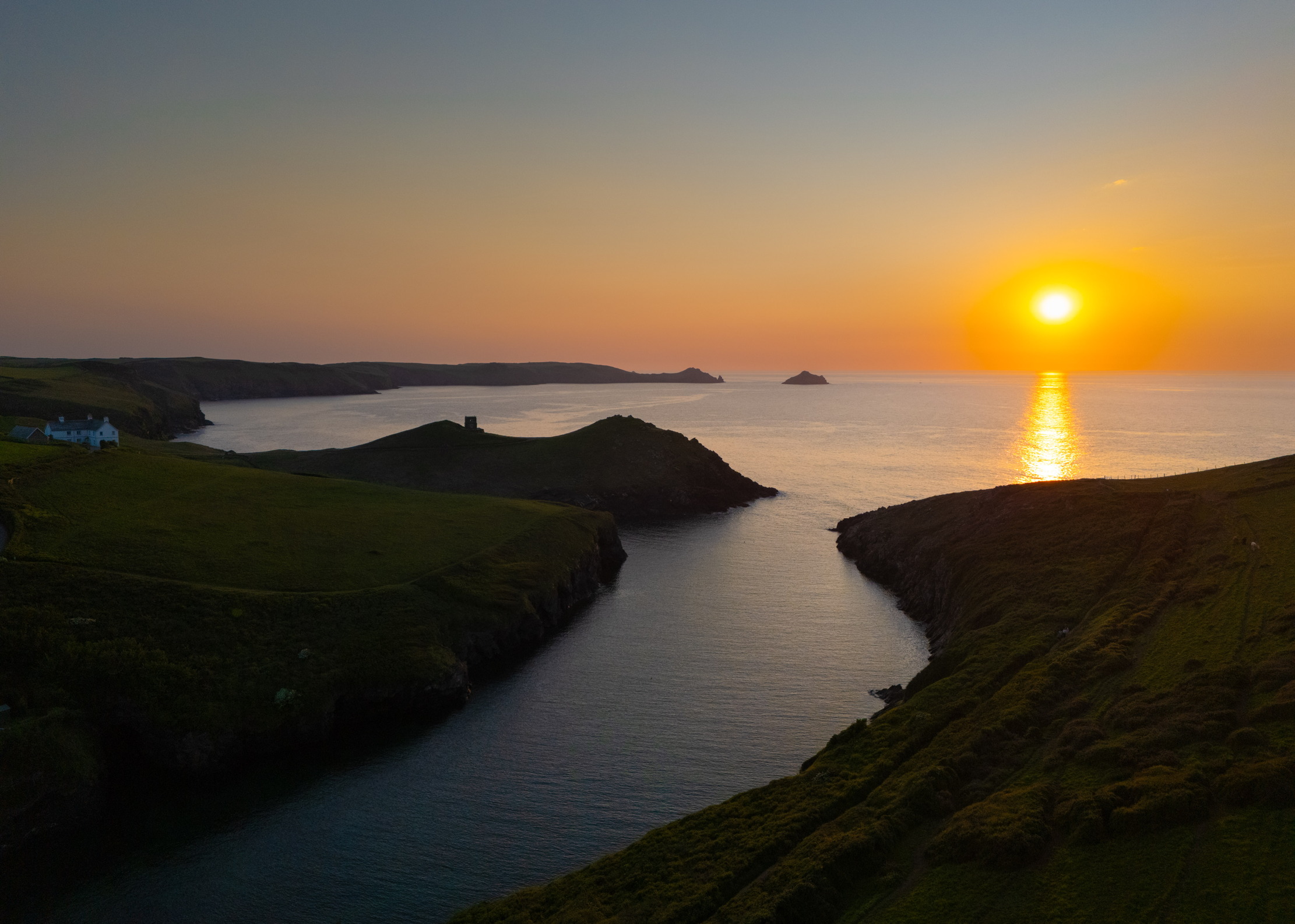 Images of the glorious cove-side home of Tregwyn in Cornwall