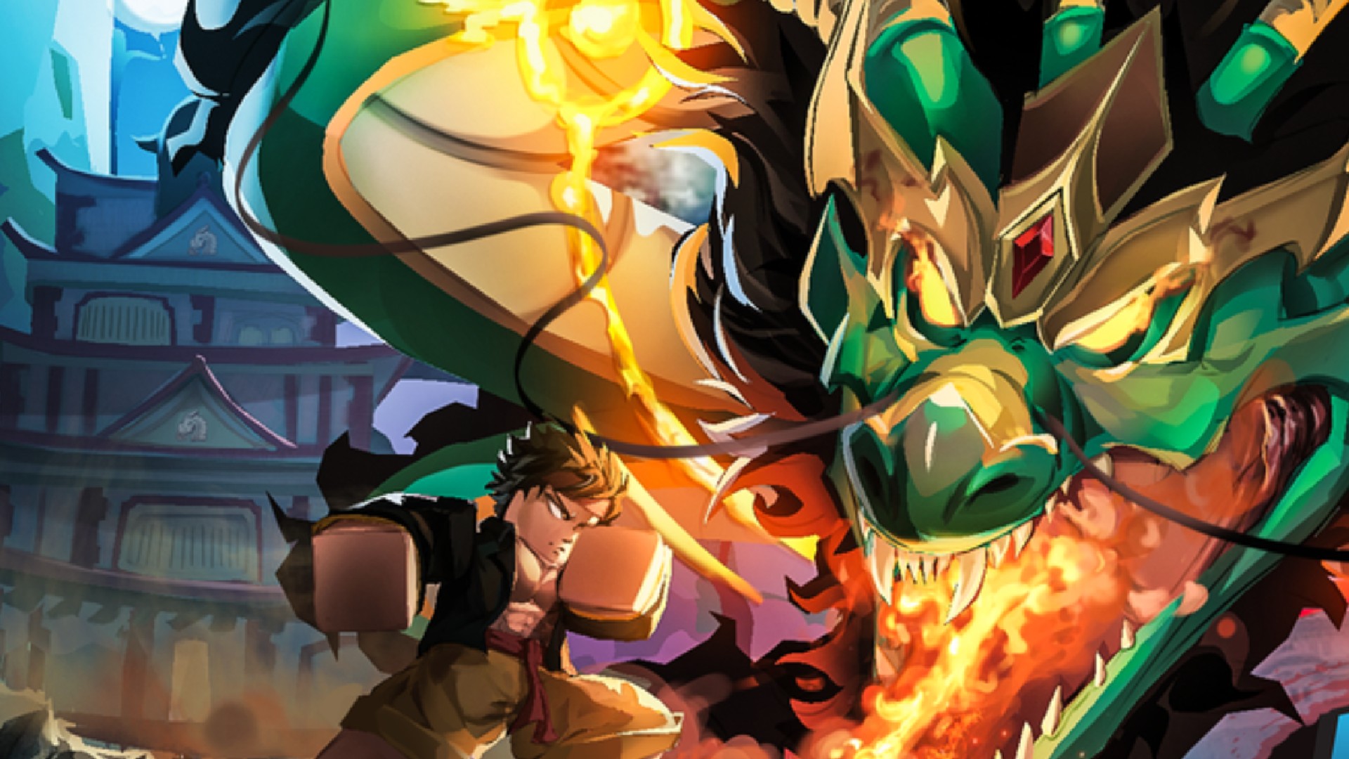 Blox Fruits dragon fighting art