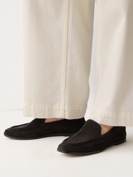 Soft Suede Moccasin Loafer | Chocolate