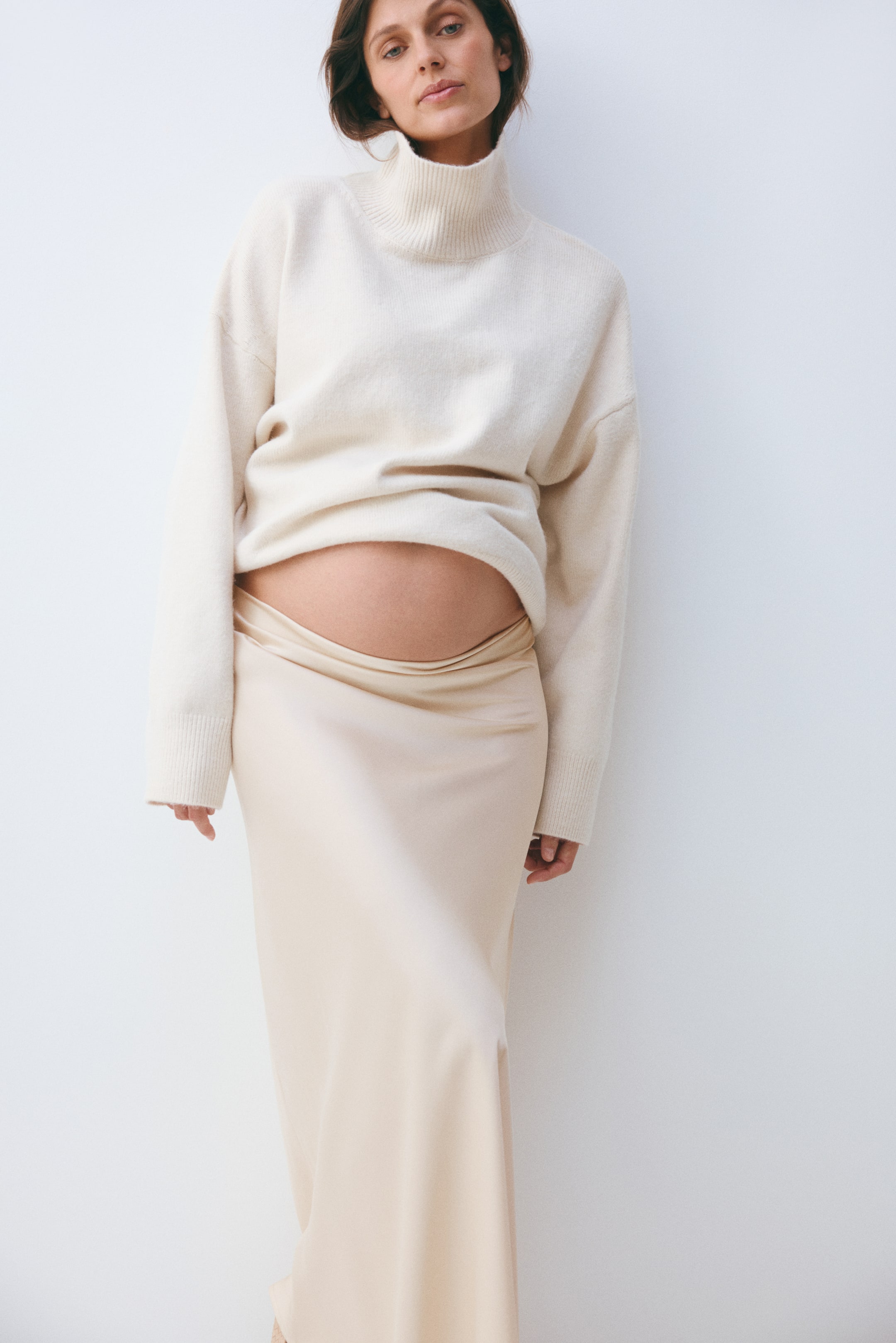 Mama Satin Slip Skirt