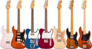 The newly refreshed Classic Series from Squier reworks vintage Fender-inspired electric and bass guitars for beginners and budget-conscious players.