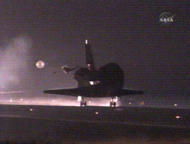 Returning Home: Shuttle Atlantis Lands Safely After Successful