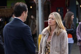 Diane confronts her husband Tony in Hollyoaks.