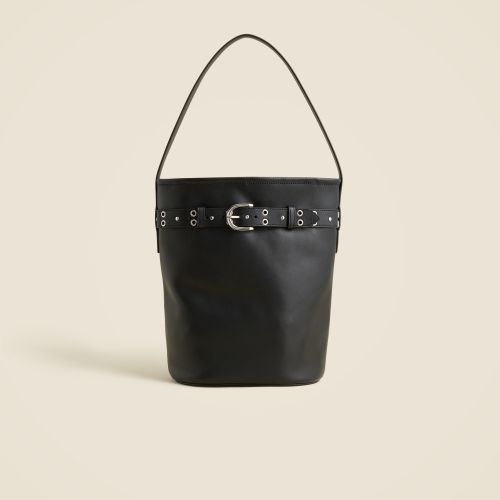 Berkeley Belted Bucket Bag in Studded Leather