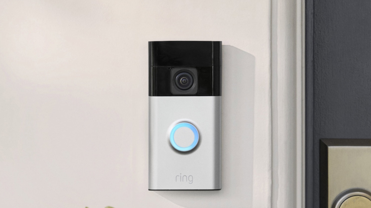 A Ring video doorbell