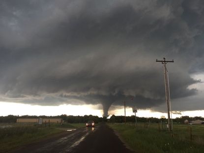 A tornado in Oklahoma on Monday.