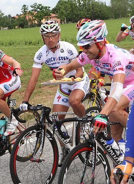 Paolo Bettini and Giovanni Visconti