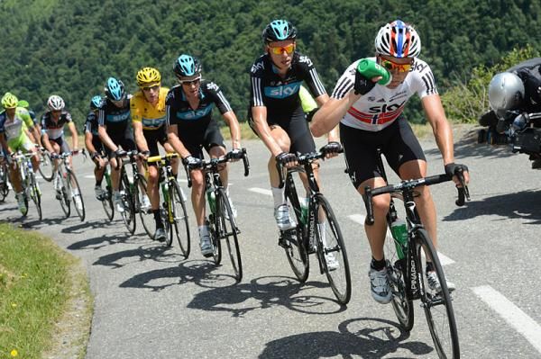 Team Sky worked hard to protect its leader Bradley Wiggins