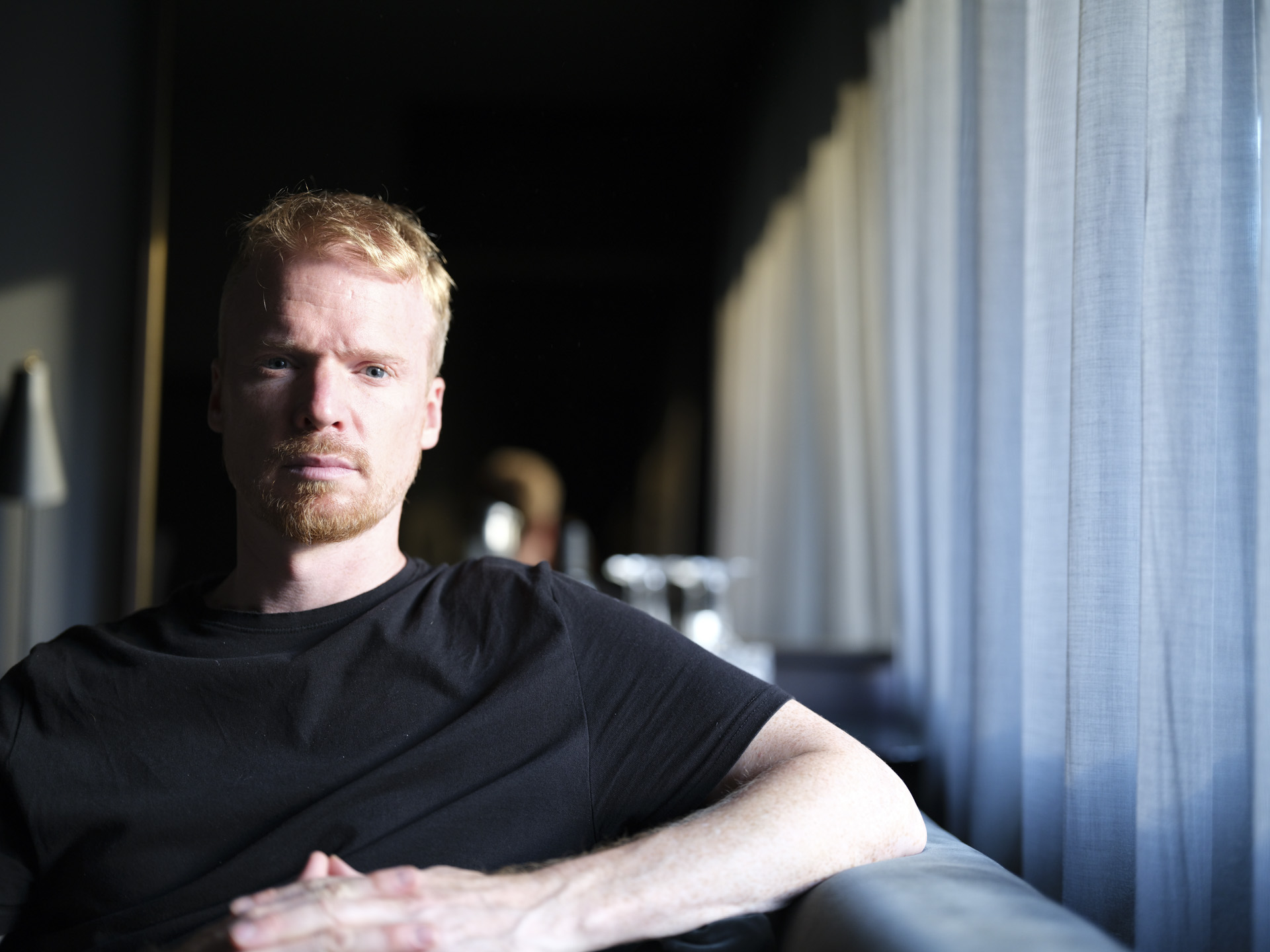 Window light portrait, photo using the Fujifilm GFX100 II and GF 55mm F1.7 lens