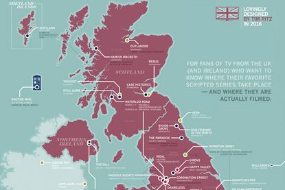The Great British Television Map by Tim Ritz