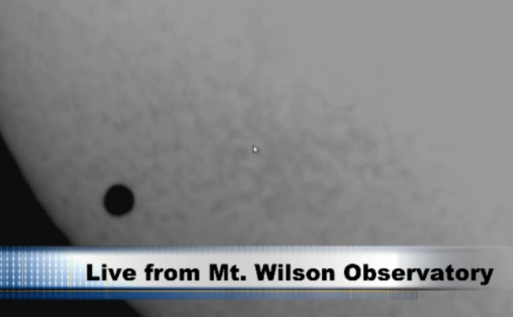 Transit of Venus from Los Angeles