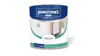 Best paint for kitchen cabinets: Johnstone's 2.5 Litre One Coat Quick Dry Satin Paint