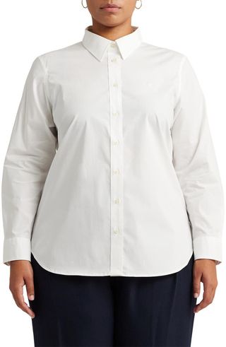 No-Iron Stretch Cotton Shirt