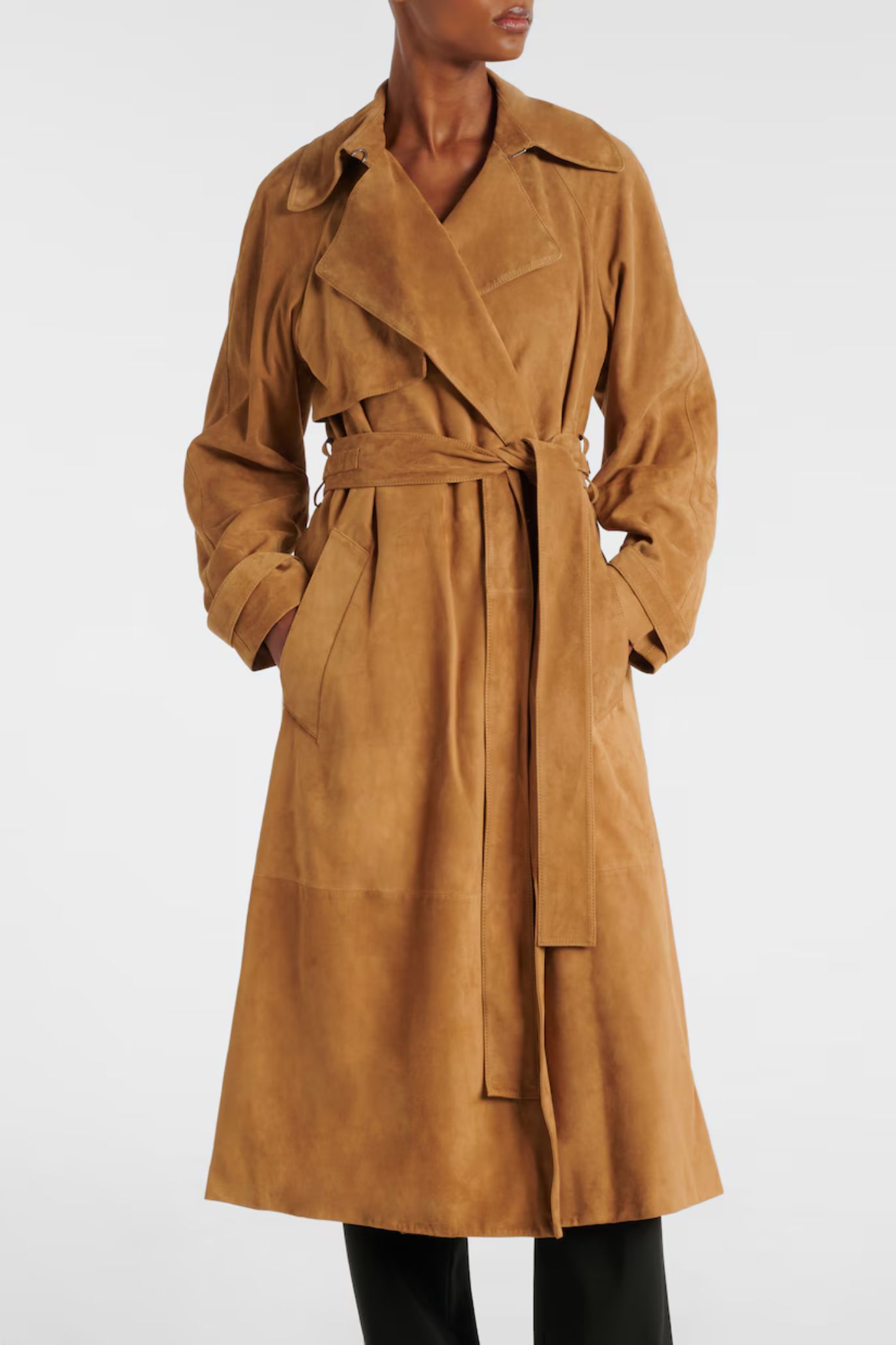 Proenza Schouler Ramona suede trench coat