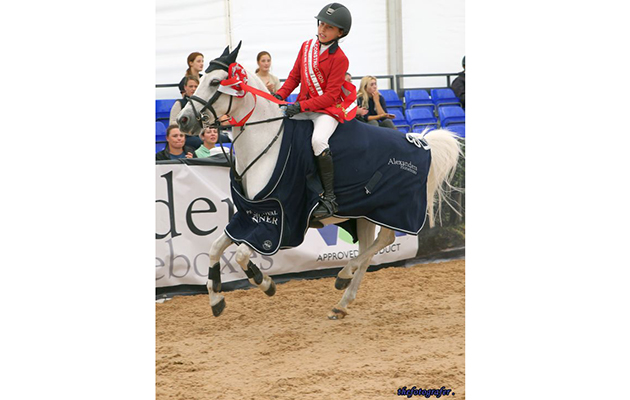 Noora Von Bulow Riding Peppino II Grande CGS Construction 128cm PRES1997